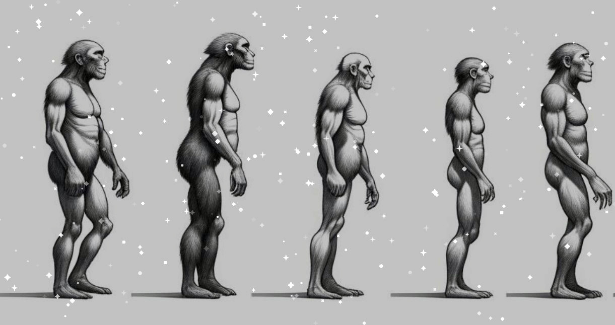 Evolution scale from an ape to a virtual distributed mind