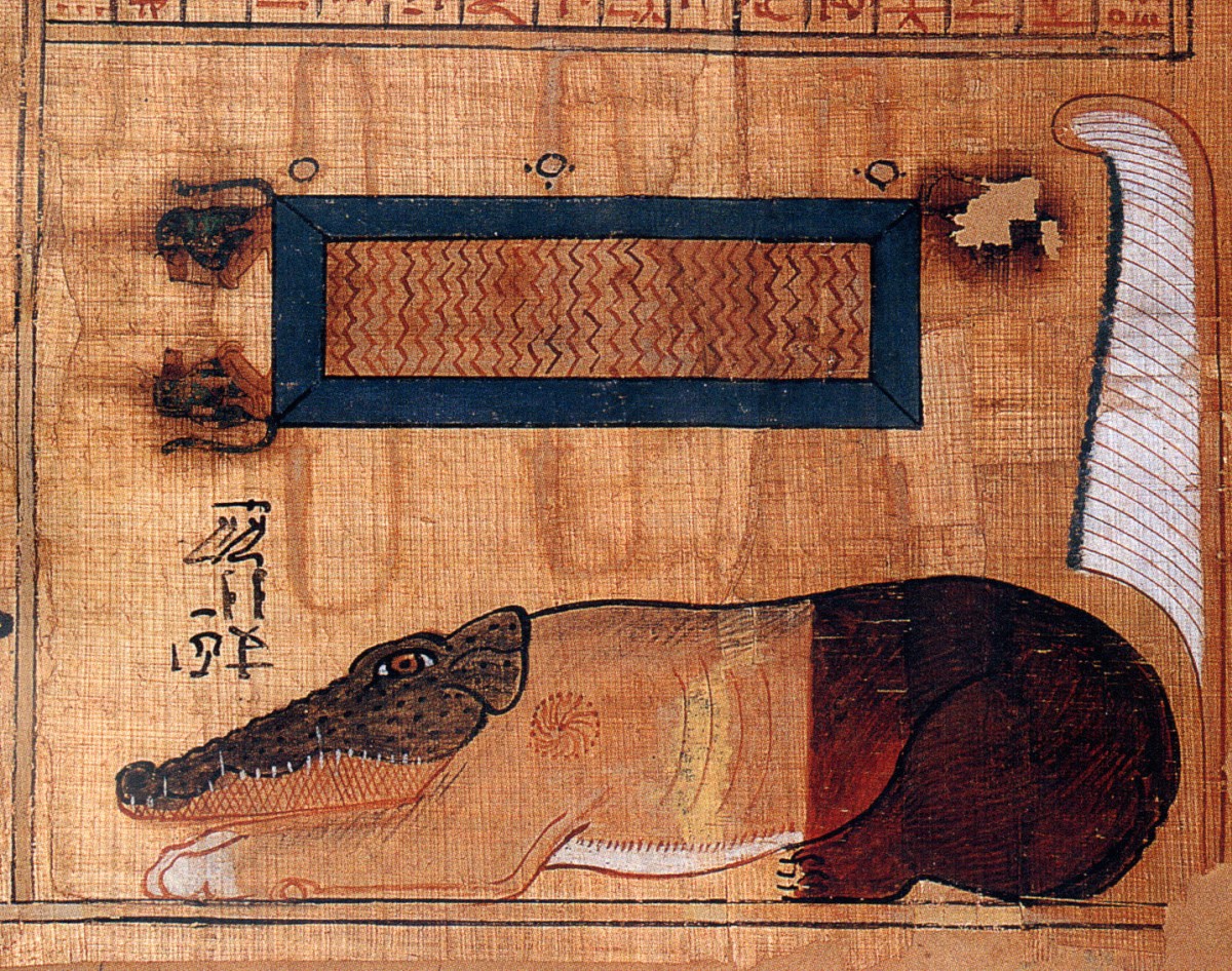 Detail from the Book of the Dead of Nebqed, Eighteenth Dynasty of Egypt (c. 1550–1300 BC)
